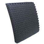 EVA Foam Interlocking Exercise Mat Tiles for Gym Flooring (Black)