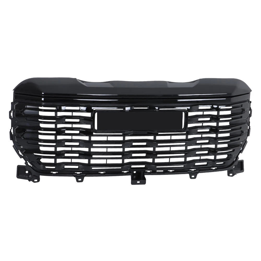 Glossy Black Front Upper Center Mesh Grille for GMC Sierra 1500 Denali (2022–2024)