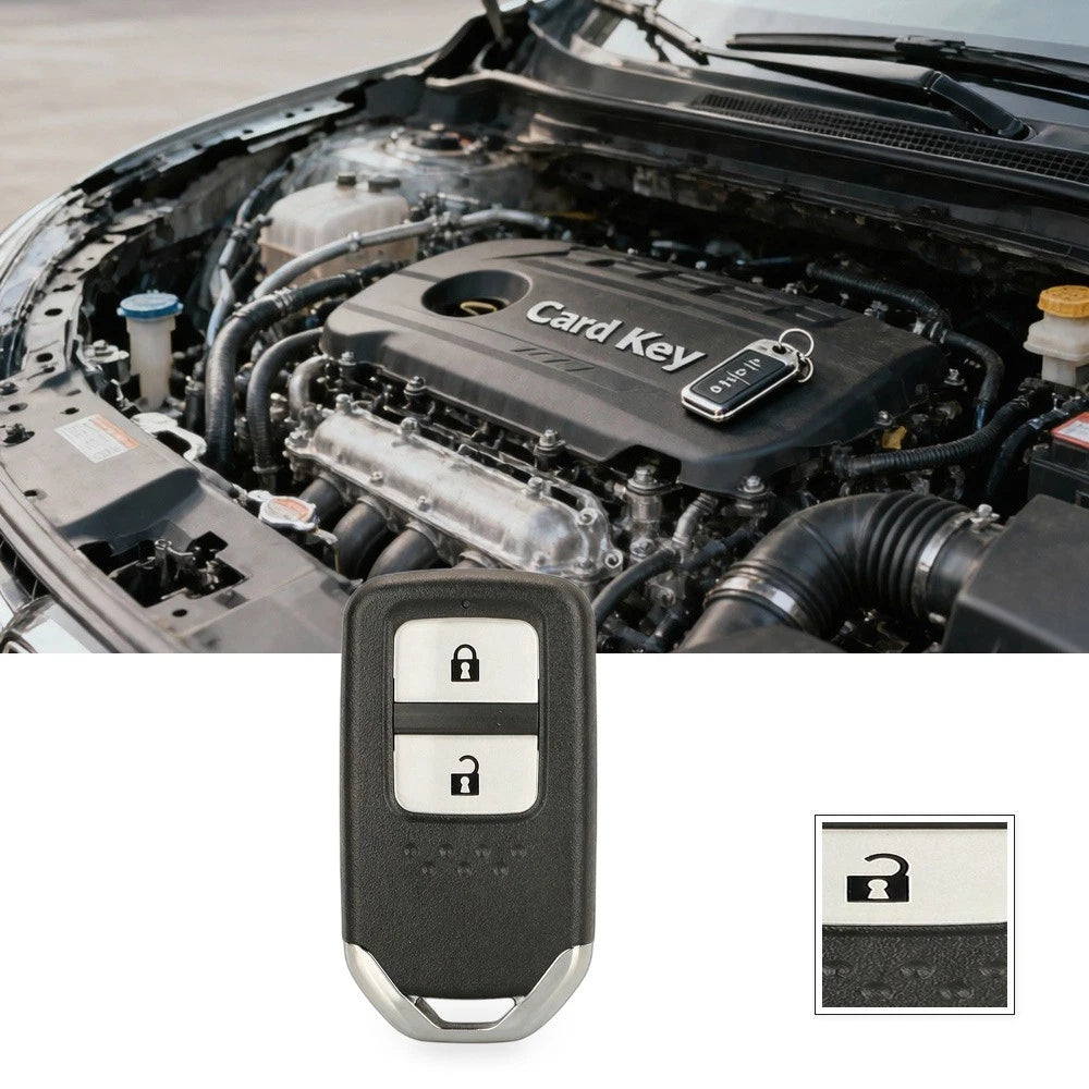 2 Button Smart Card Remote Key for Honda Accord Civic CR-V (433MHz)