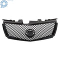 Front Bumper Upper Grille Mesh for Cadillac CTS (2008–2013) Gloss Black