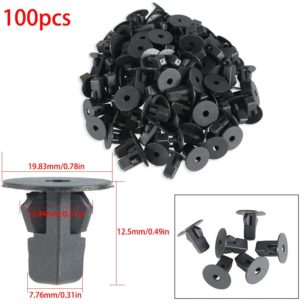 Set of 100 Fastener Clips for Toyota