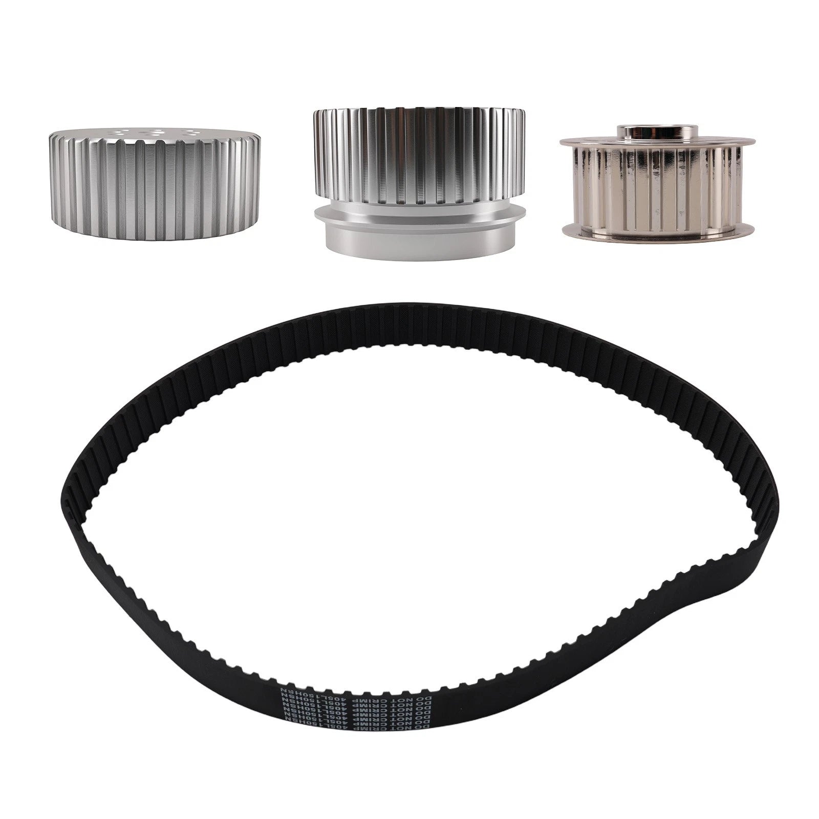 Aluminum Gilmer Belt Drive Pulley Kit for Ford SBF 289 302 351W (1962–1995)