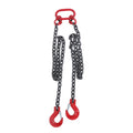 2X Chain Sling 3/8 Inch x 5 Ft 8800lbs G80 Lifting Chains with Grab Hooks
