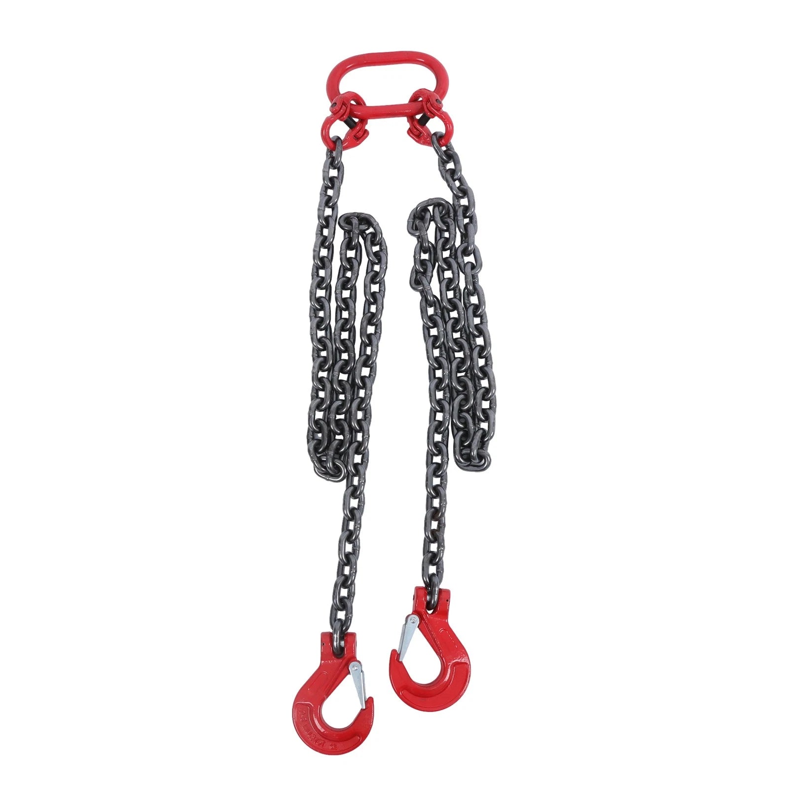 2X Chain Sling 3/8 Inch x 5 Ft 8800lbs G80 Lifting Chains with Grab Hooks
