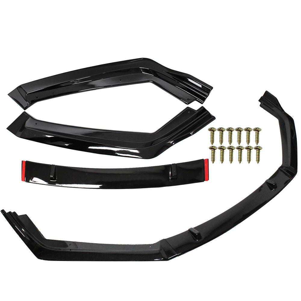 Front Bumper Lip Body Kit Spoiler Splitter for Honda Accord (2014–2017)