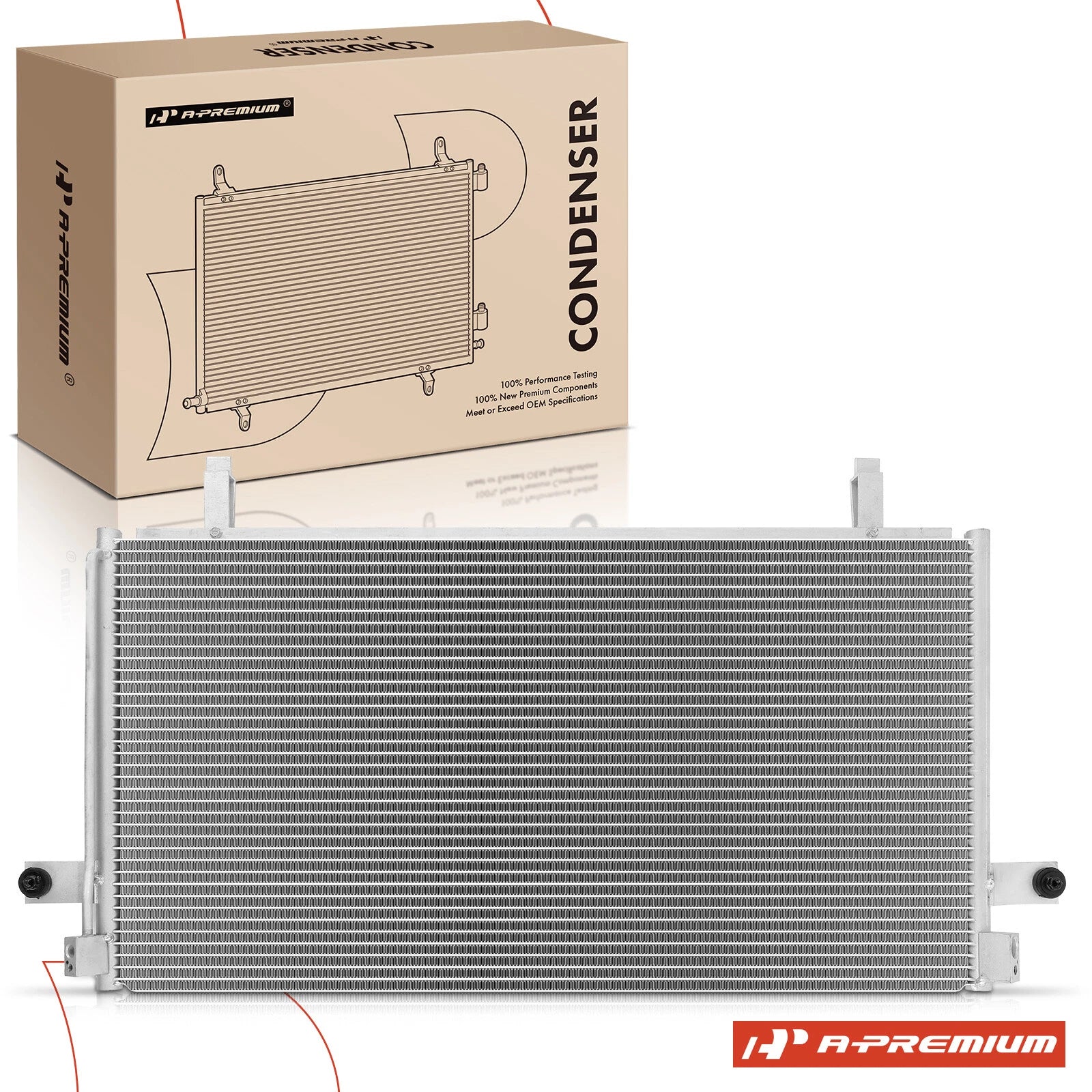 A/C Condenser with Bracket for Nissan Pathfinder (1996–1998) INFINITI QX4
