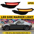 Set of 4 Smoked Side Marker Lights for Mazda MX-5 Miata (2016–2022)