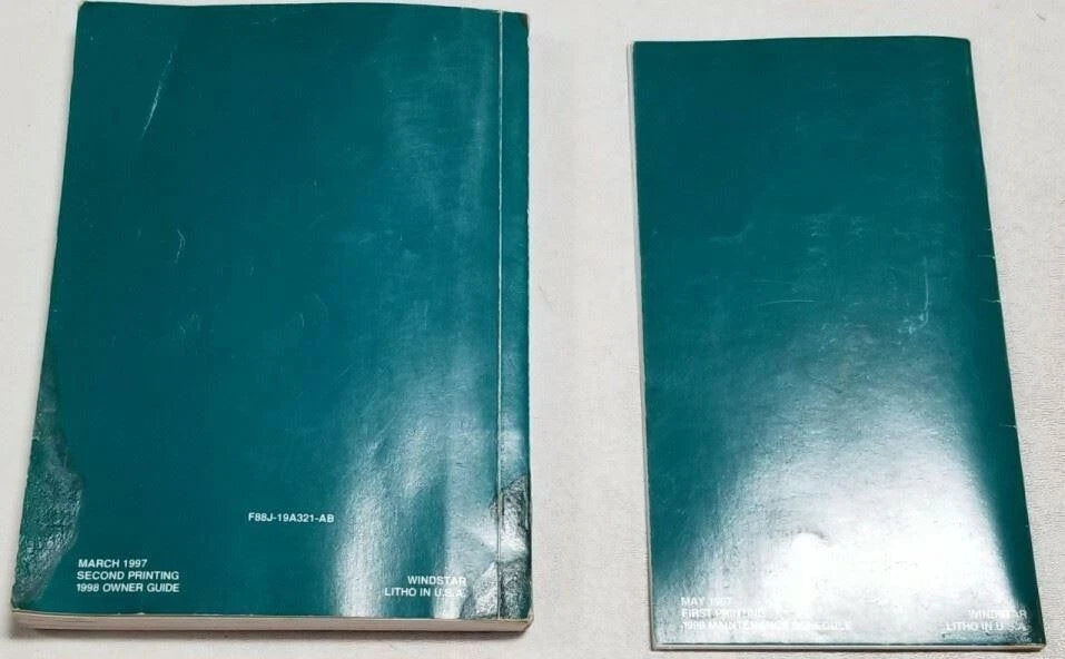 Owners Manual Collection for Ford Windstar (1998)