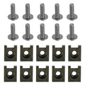 10x Aluminum M6x20mm Screen Bolts & Spring C Clips for Honda Motorcycle