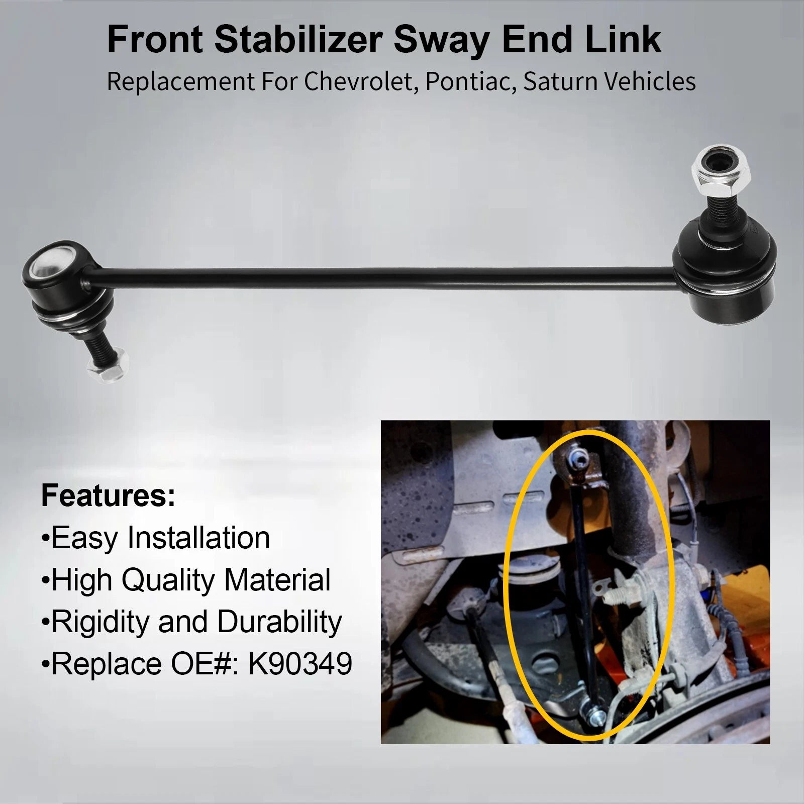 2X Front Stabilizer Sway Bar End Links for Honda Pilot Acura MDX (1999-2019)