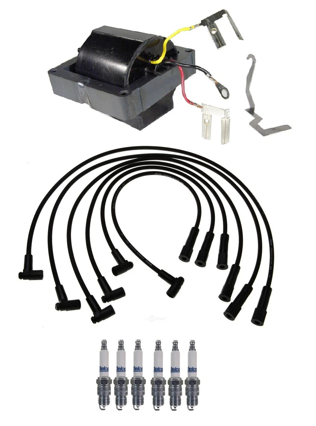 Ignition Wires & Spark Plugs Kit for Pontiac Chevrolet Buick 2.8L (1990–1995)