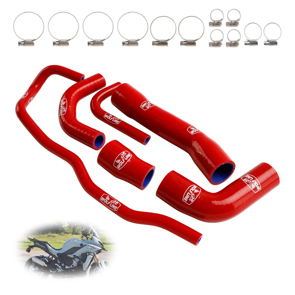 Silicone Radiator Coolant Hose Kit for BMW S1000XR (2021–2024) Red