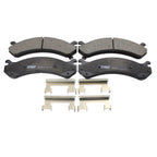 Set of 4 TRW Pro Metallic Slotted Brake Pads for Cadillac Chevrolet GMC Hummer