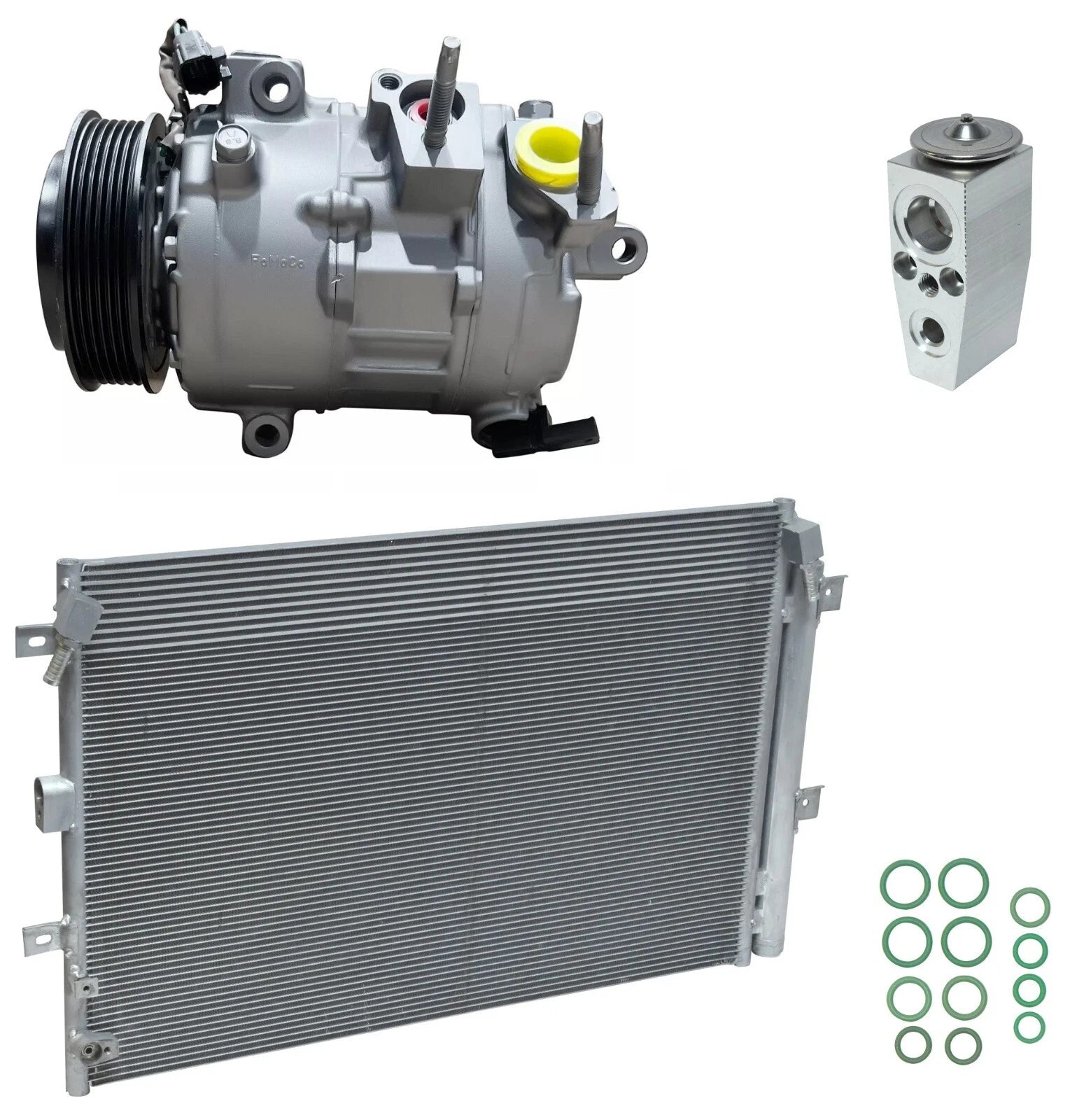 A C Compressor Kit With Condenser for Ford Edge 2.7L (2019–2019)