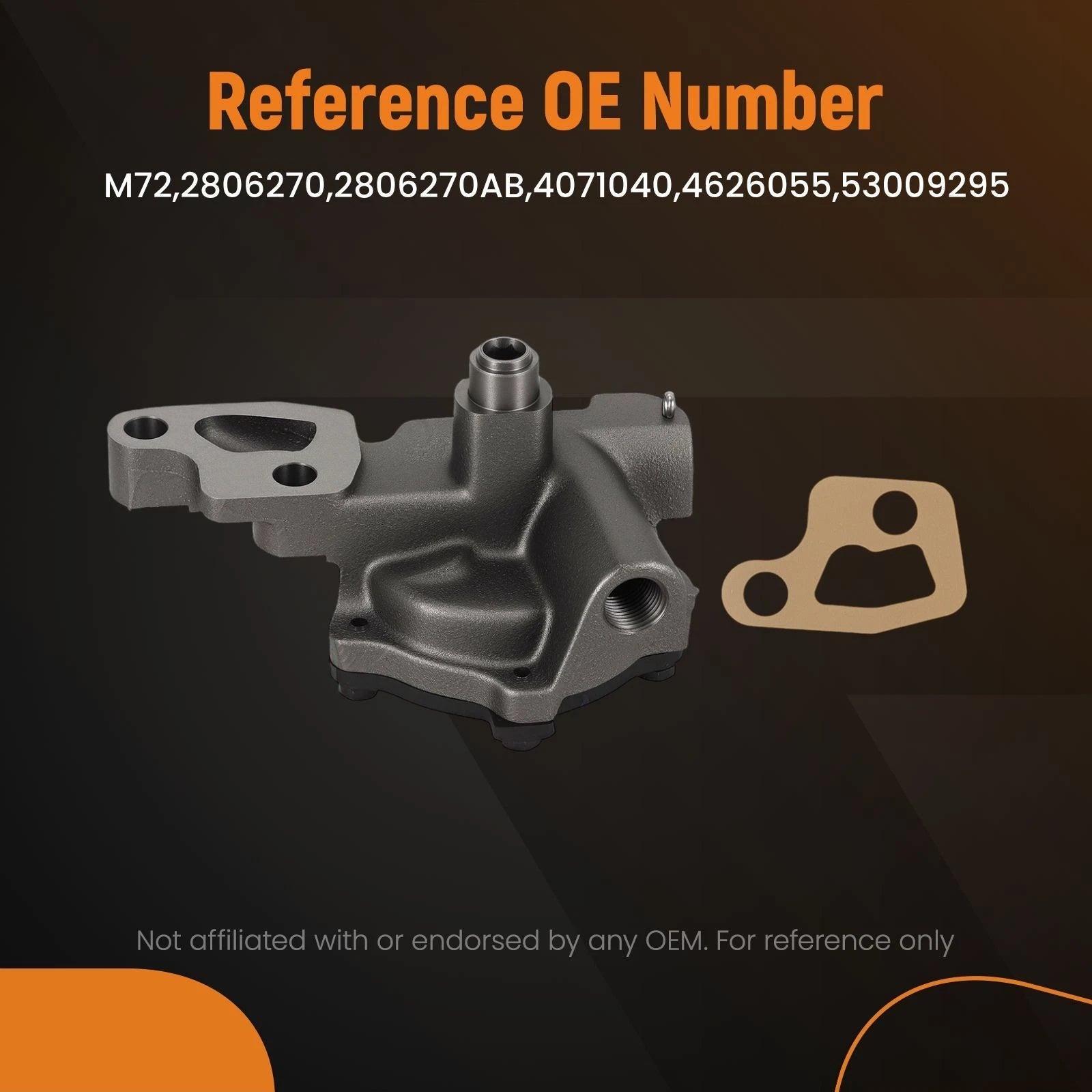 Cast Iron Oil Pump for Dodge B Series D Series W Series (1975–1998) M72