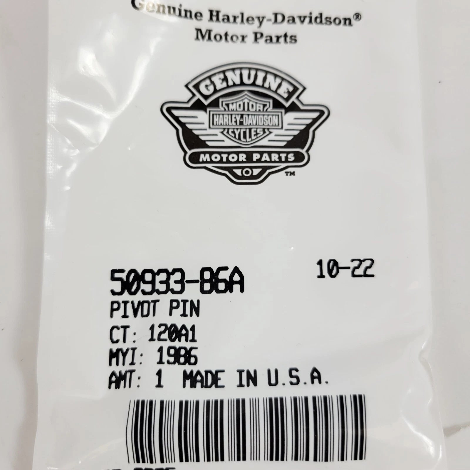 Pivot Pin 50933-86A for Harley-Davidson (1986–1986)