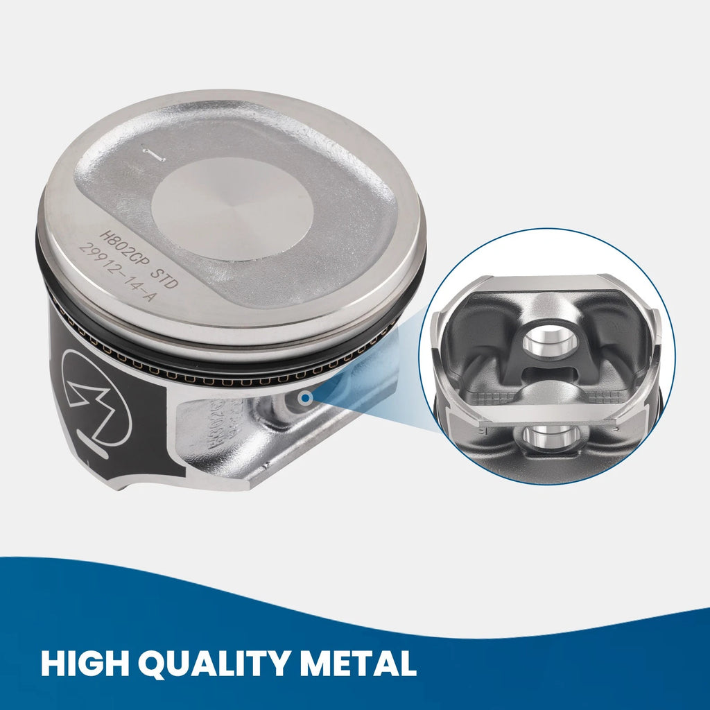 Piston Set for Jeep Wrangler TJ 4.0L L6 (1996–2006) H802CP