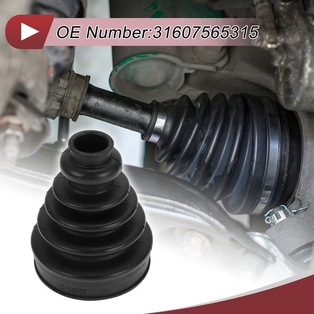 Inner CV Joint Boot Kit with Clamps for BMW X5 (2000–2006) - 31607565315