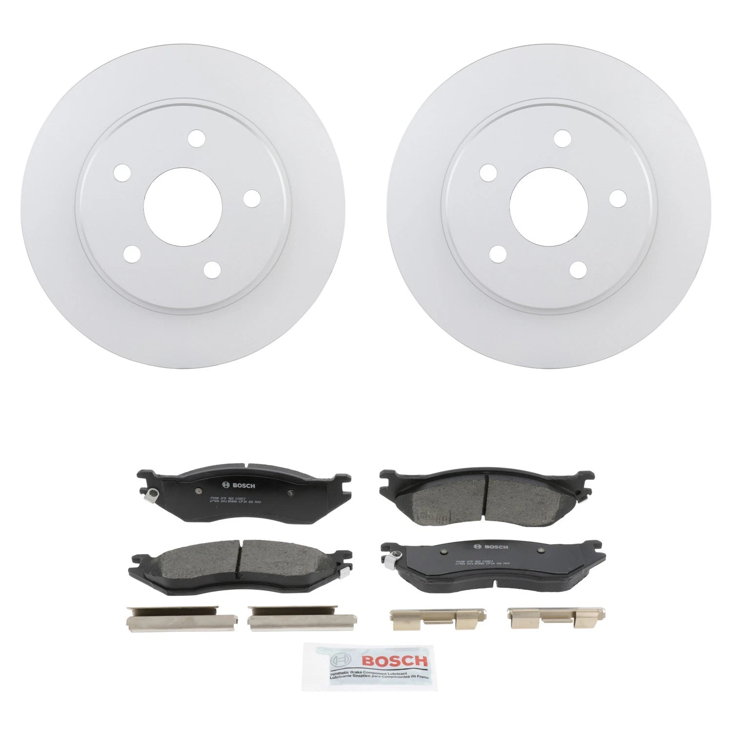 Set of 2 Bosch 336mm Rotors & Ceramic Brake Pads for Ram 1500 (2002–2005)