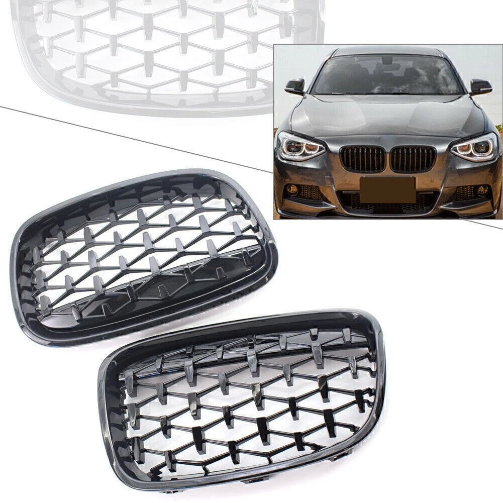 Honeycombe Mesh Front Bumper Grille for BMW 1 Series F20 (2011–2014)