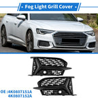 1 Pair Fog Light Grills for Audi A6 (2005–2011) No. 4K0807151A