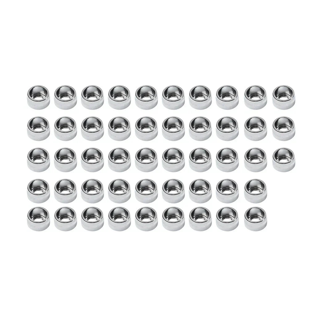 48X Chrome Engine Bolt Topper Caps for Harley Twin Cam Touring Dyna