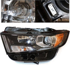 Halogen Headlight for Ford Edge Sport (2015–2018) Left Driver Side, Black
