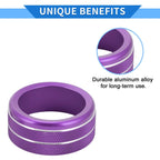 Set of 4 AC Engine Start Switch Knob Cover Ring for Honda Civic (2022–2024) Purple