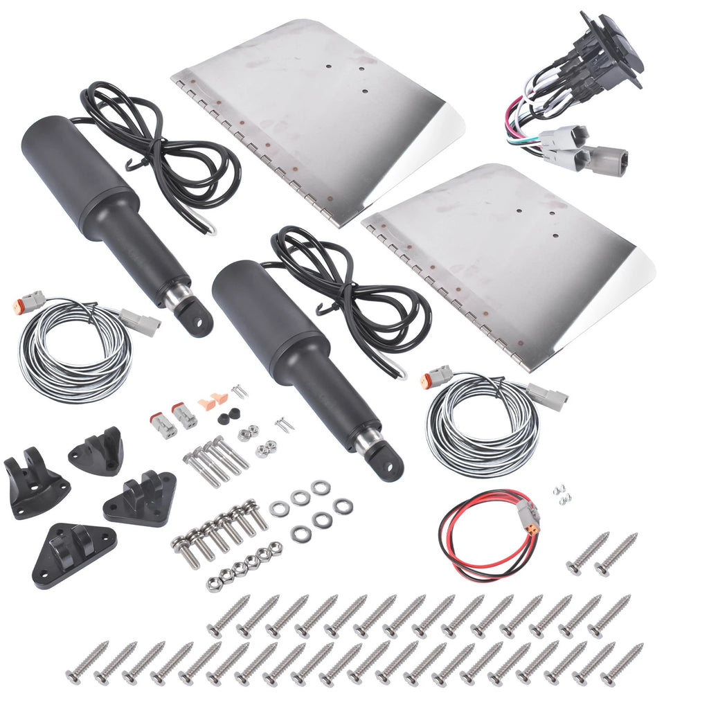 Electric Trim Tab Kit for 16-25ft Boat (Standard Mount)