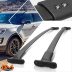 Set of 2 Roof Rack Crossbars for Ford Explorer (2016–2018) Black Aluminum