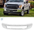 Chrome Split-Type Steel Front Bumper for Ford F-250 F-350 (2017–2019)