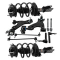 Front Complete Struts Control Arms Tie Rods Kit for 2013-2017 Chevy Traverse