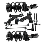 Front Complete Struts Control Arms Tie Rods Kit for 2013-2017 Chevy Traverse
