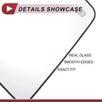 Heated Right Passenger Side Tow Mirror Glass for Ford 