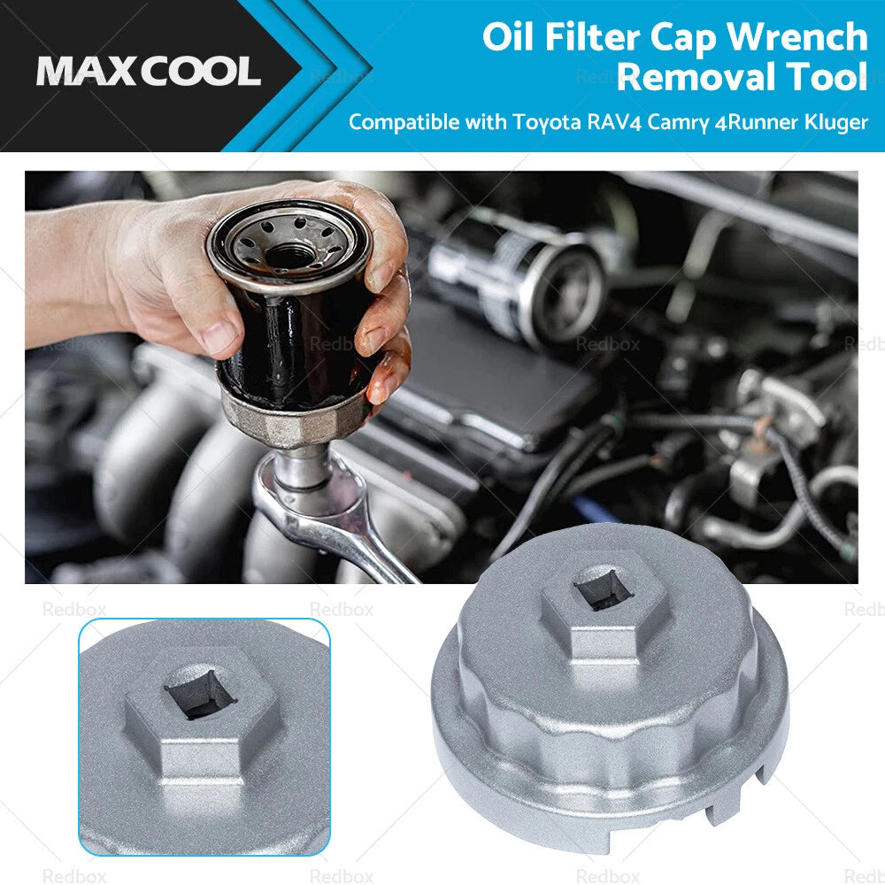 Oil Filter Wrench Cap Tool for Toyota RAV4 Camry 4Runner Kluger (2000–2023)