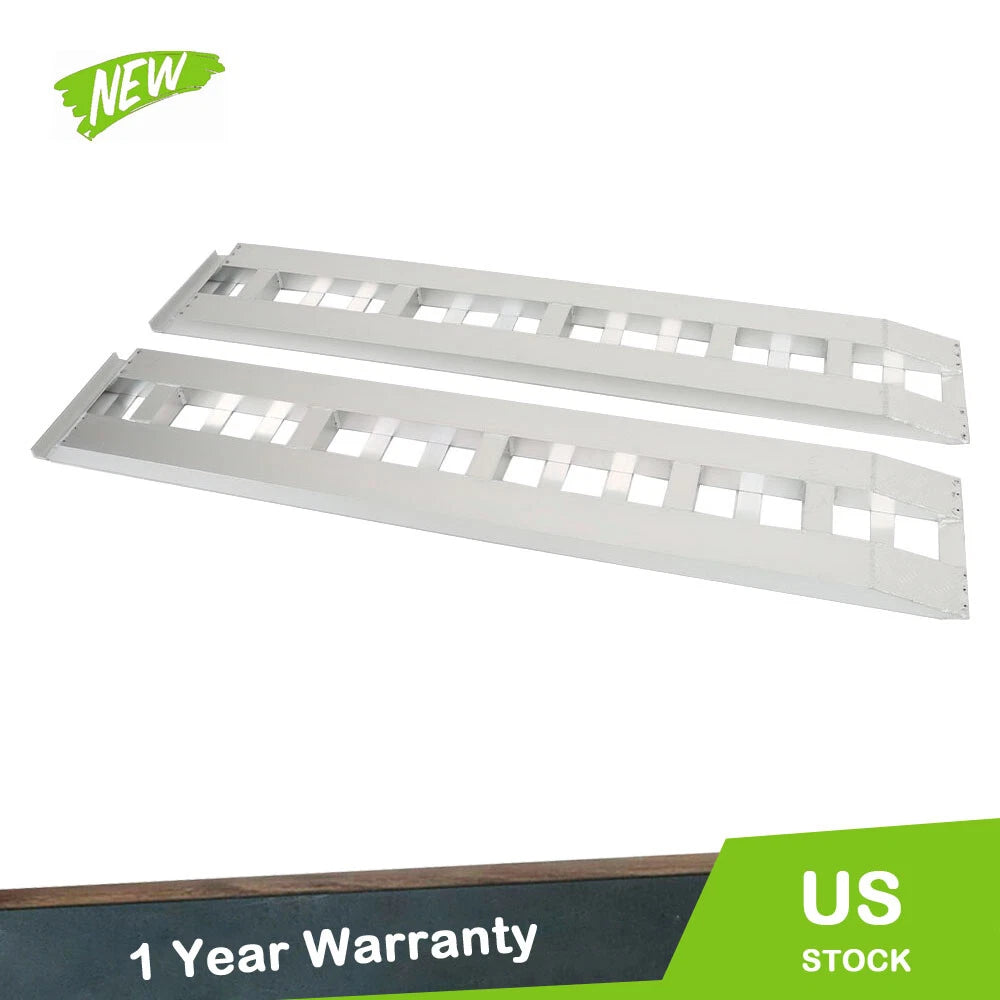 Set of 2 Aluminum Trailer Ramps 84"x15" 6000 LBS Capacity