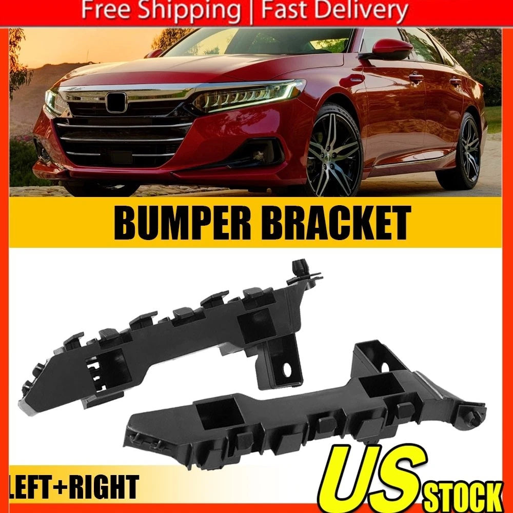 Set of 2 Front Bumper Retainer Support Brackets for Honda Accord (2018â2019)