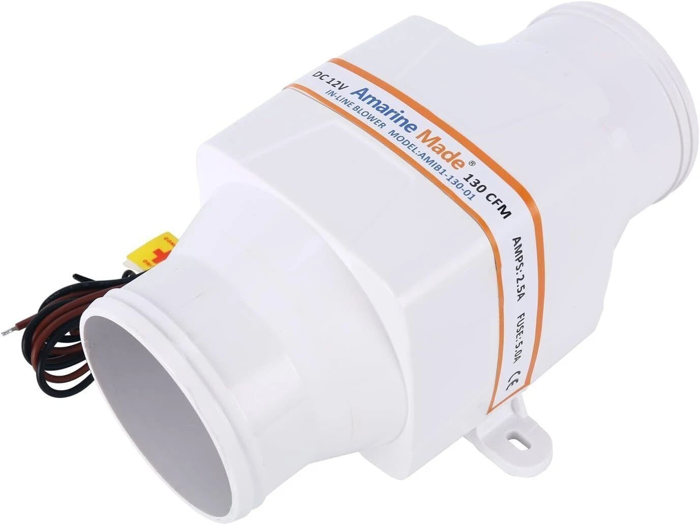 12V 130cfm In-Line Bilge Blower for Boat (3")