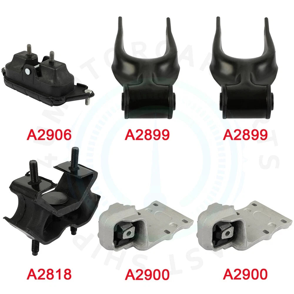 Set of 6 Engine Motor Mounts for Buick Rendezvous (2002–2005)