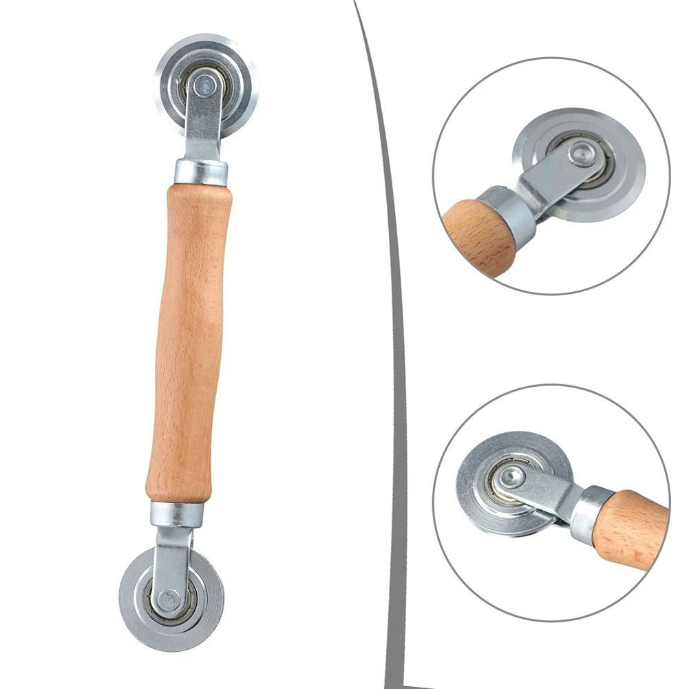 Screen Door Installation Tool with Hand Crank Roller for Screen Fabric