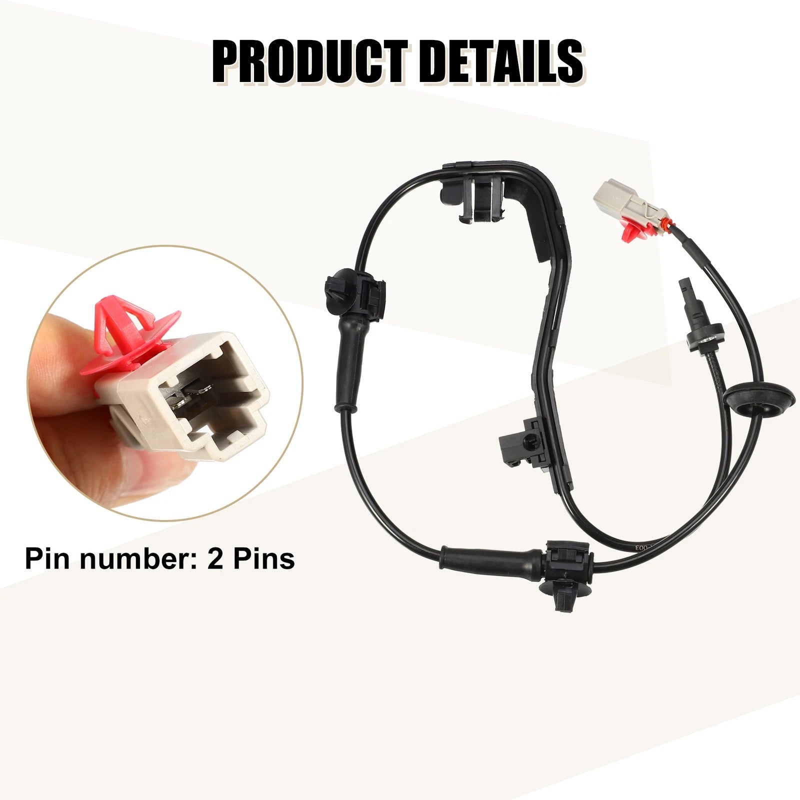 1pcs ABS Wheel Speed Sensor for Honda City (2003–2008) No.57475SAA003