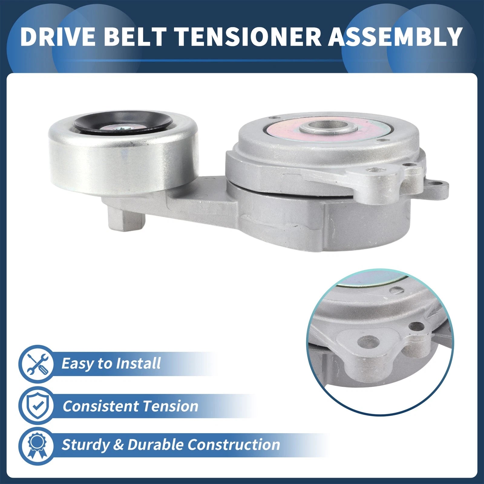 Belt Tensioner for Honda Fit 1.5L Jazz GK5 (2014–2020) No. 3117055A Metal 1 Pc