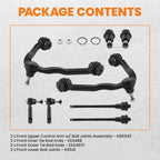8x Front Upper Control Arm Tie Rods for Chevy Silverado Sierra 1500 (1999–2006)