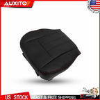 Driver Bottom Leather Seat Cover for Dodge Grand Caravan (2008–2020) Black Red Seam