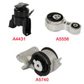 3Pcs Engine Motor Trans Mount Set for Mercury Milan (2010–2011) 2.5L