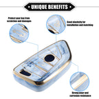 Set of 4 TPU Smart Key Fob Covers for BMW 3 4 5 6 7 Series (2012–2020)