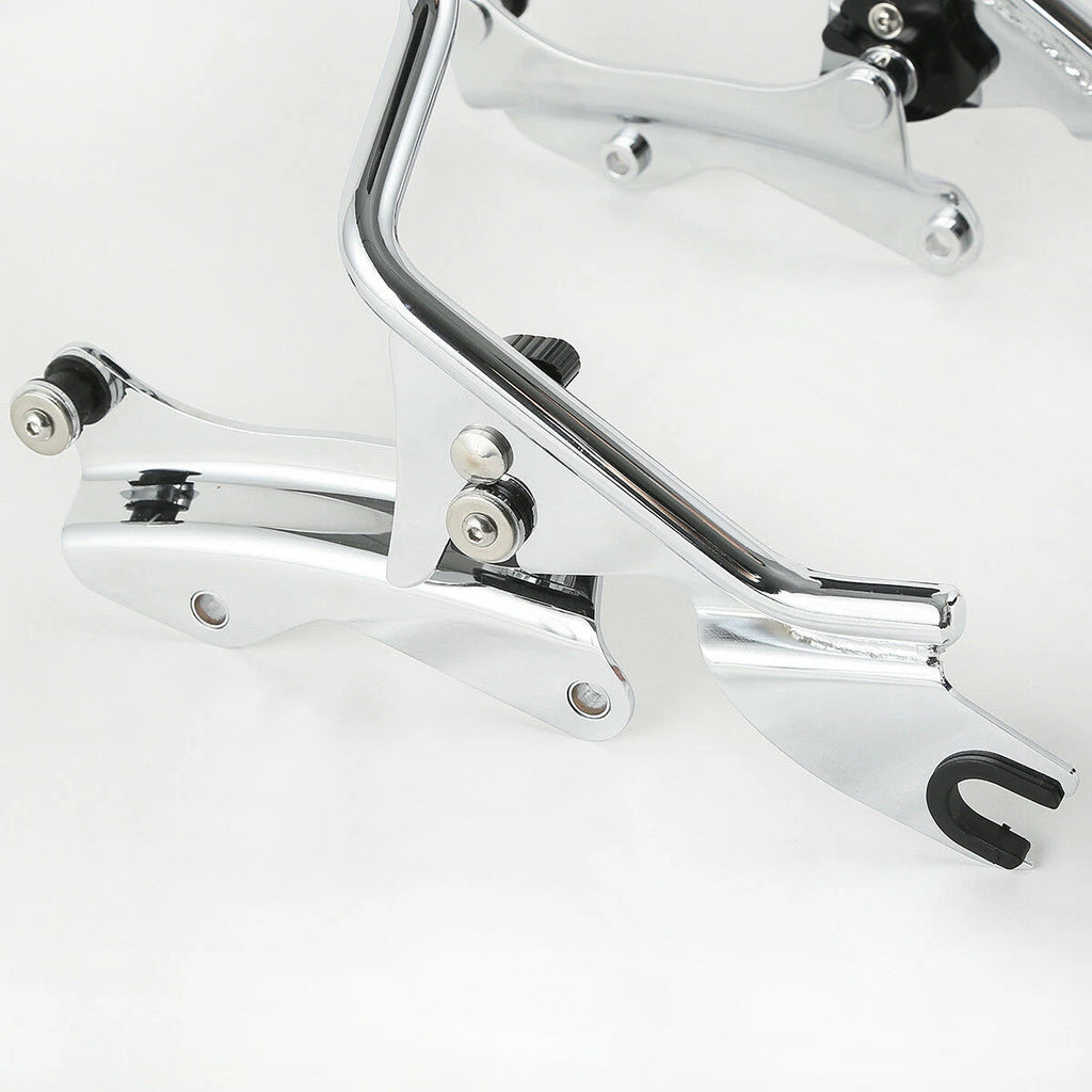 Set of 4 Docking Hardware Backrest Sissy Bar for Harley Touring FLHT (2014–2023)