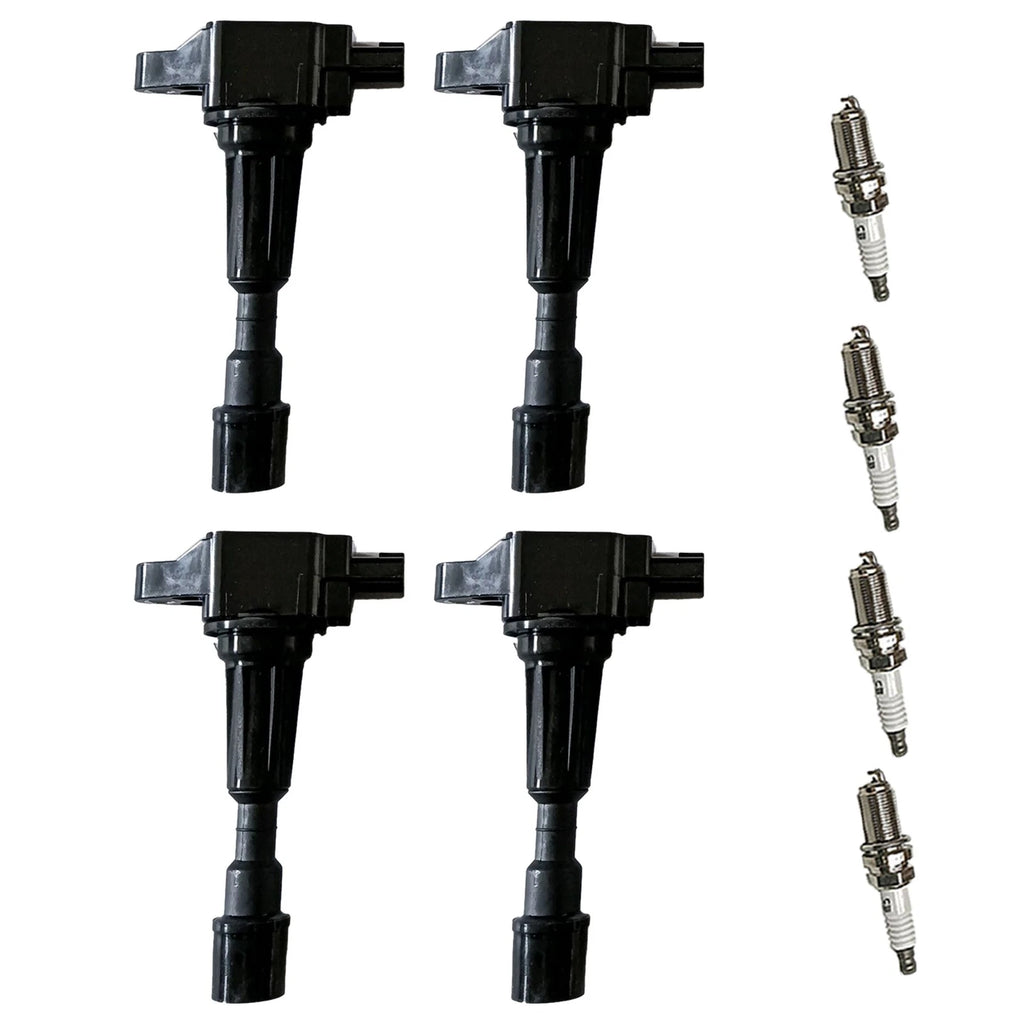 Set of 4 Ignition Coils & Spark Plugs for Mazda 2 (2011–2014)