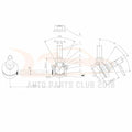 2X Rear Stabilizer Sway Bar Link End Link for Nissan Altima/Maxima (2007–2013)