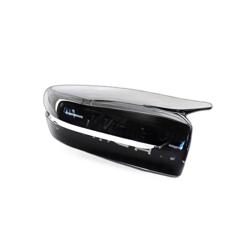 Gloss Black Bullhorn Side Mirror Cover for BMW G20 (2019–2023)